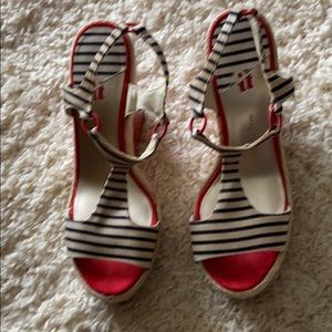 High heel platform espadrilles never worn